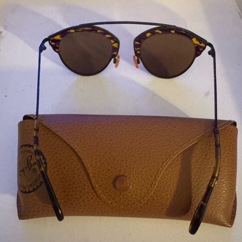 Jonathan Cate Ferrar Demi Tortoise Shell Sunglasses with Brown (RB) Case